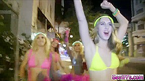 First timer Bffs gets wild on the street with the guys they are with