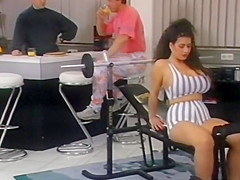 Fitness freak Tiziana Redford aka Gina Colany train at gym