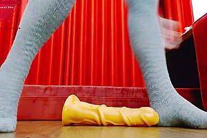 Floozyjezebelle Big Ass Fucked By Hankeys Toys Huge Dildos Shemale Webcam Show Compilation