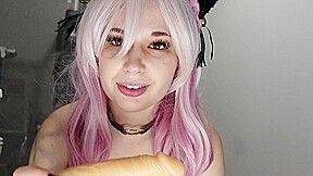Footjob With Fishnet Tights In A Cute Naughty Kitty Cosplay - MangaJane