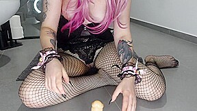 Footjob With Fishnet Tights In A Cute Naughty Kitty Cosplay - MangaJane