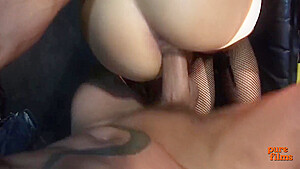 Foursome During The Work