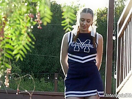 Free Premium Video Cheerleader teen 18+ Ask A Black Team To Destroy Her Face With Arietta Adams