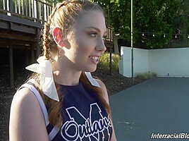 Free Premium Video Cheerleader teen 18+ Ask A Black Team To Destroy Her Face With Arietta Adams