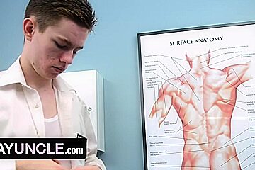 Free Premium Video Innocent Young Man Shoots Hot Cum While Being Anal Fucked With A Dildo By The