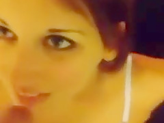 French Girl Sucks Dick And Gets Cumshot