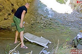 French Skinny Amateur teen 18+ Get Anal Outdoor Sex