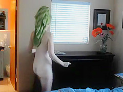 Fuckable milf steps out of the bathroom