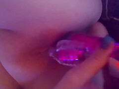 Fucked Both Holes With New Toy