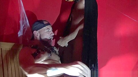 Fucked bareback by ebony top for Halloween - InterracialBarebackSex