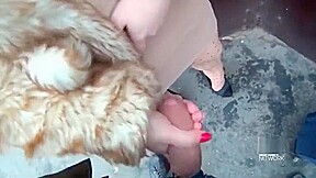 Fur blowjob