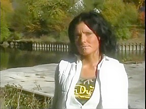 German amateur model Jenny - first casting outside