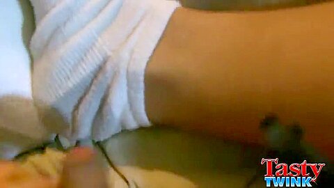 Angel Gets Cum on his Feet - Angel
