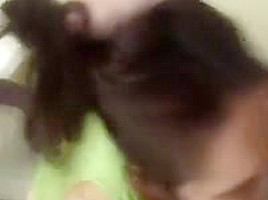Getting throated by my girl before work 2  She Swallows