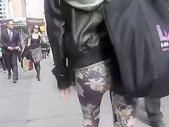 Ginger girl in floral pants
