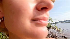 Girl On The Wild Beach