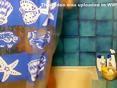 Girl caught by showering
