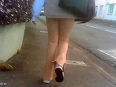 Girl sexy and public