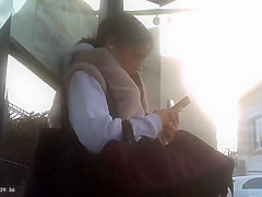 Girl sexy and public