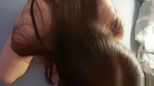 Girl shows her loyalty with a sloppy blowjob