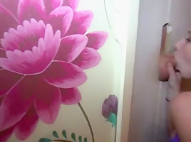 Glory Hole British Blonde Girl Creampie Into Facial !