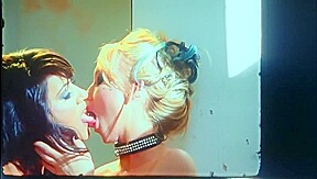Gorgeous Asian lesbos with big tits licks and kiss sensually