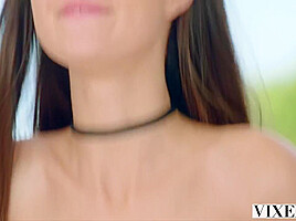 Gorgeous Petite Evelin Skinny Dips To Seduce Crush
