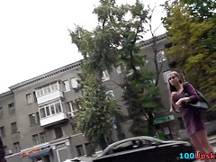 Gorgeous lady walks around in the upskirt free film