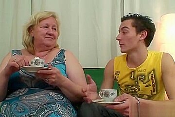 Granny gets banged by her Step son-in-law