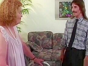 Granny loses her teeth while sucking