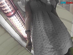 Great upskirt video exposes a skinny ass