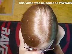 Greedy Perverted student 18+ Gets Her Glasses Cummed On