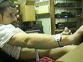 Guys jerking off and watch porn dvd