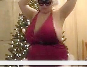 HUGE BREASTED BBW CHRISTMAS LINGERIE