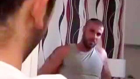 Handsome military gay dude sucks off his lover