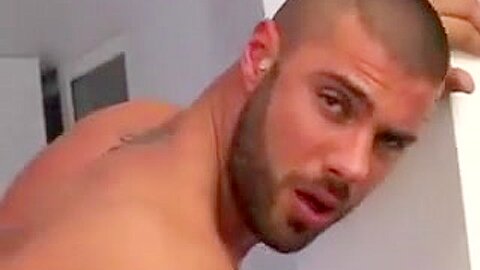 Handsome military gay dude sucks off his lover