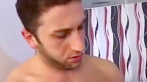 Handsome military gay dude sucks off his lover