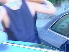 Hardcore anal fucking after workout session with ripped jock