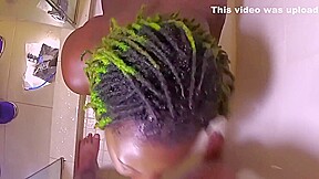 Hd- Big Booty Slut Sucks Bbc In Shower With Poizon Ivy