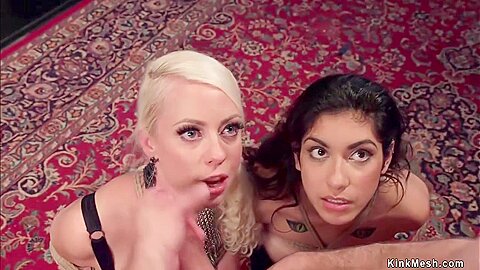 Head Sub Makes Brunette Bdsm Fuck