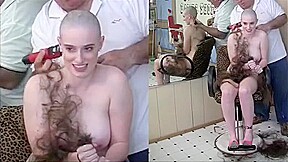 Headshave beautiful girl