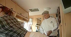 Heavy gang bang fuck for a pretty redhead