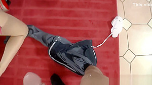 Heels slut ass spunking