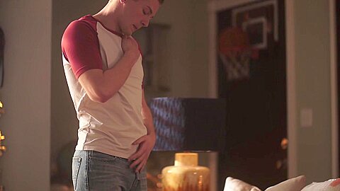 Helix boy Preston Hale plays with his dildo