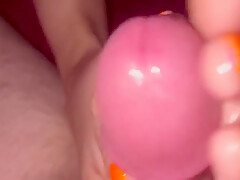 Heres My New Video Pink Finger Nails Orange Toes With Nail Insertion