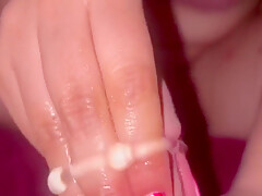 Heres My New Video Pink Finger Nails Orange Toes With Nail Insertion