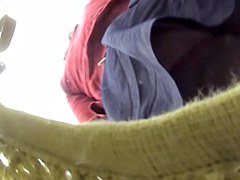 Hidden upskirt cam thong on the perfect teen 18+ booty