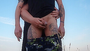 Holds My Dick While I Pee After Jerking Off Sucks Cock Close Up