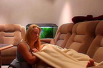 Homemade porn with a horny wife trying to wake up her husband