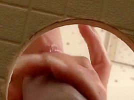 Horny Babe Gets Her Butt Covered With Slime At Gloryhole